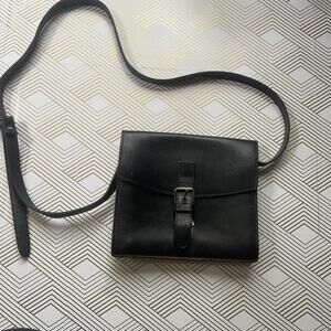 Vtg Michael Green Scandia Bag USA Leather Crossbody Handbag Flip Closure